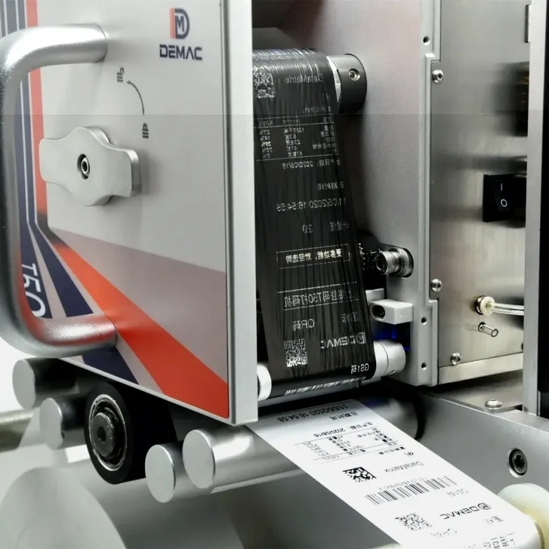 Thermal transfer overprinter installed on packaging film